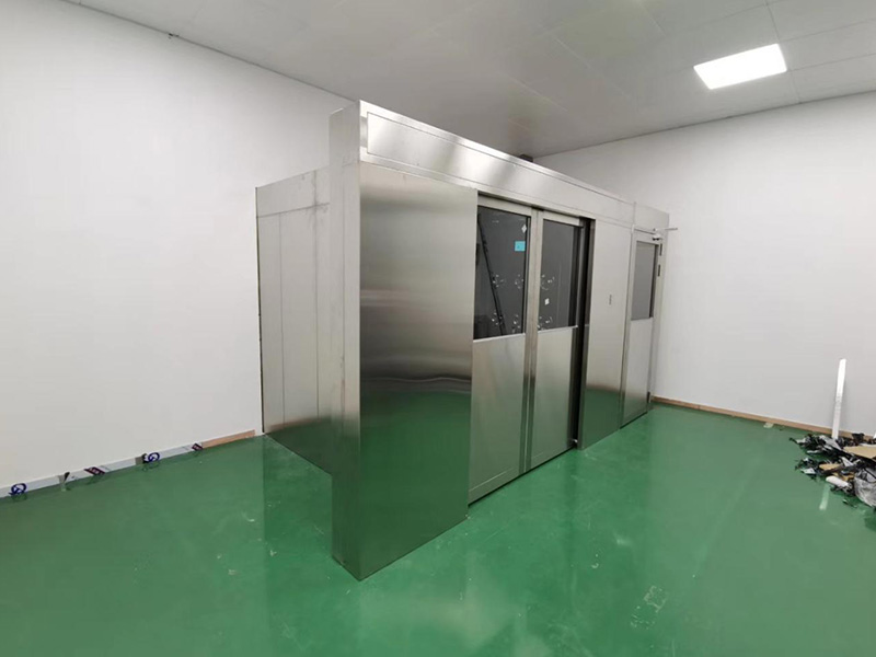 浙江**电器公司自动门货淋室案例